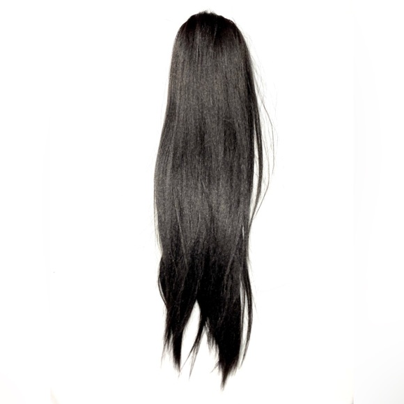 Ponytail Yaky Straight 1B Black Color Lace WIG Jayla - Picture 4 of 9